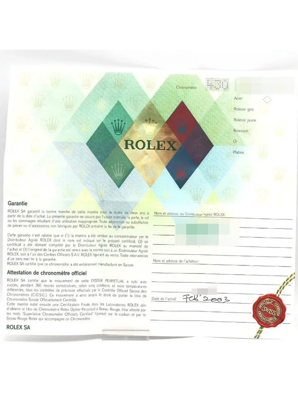Rolex brand name